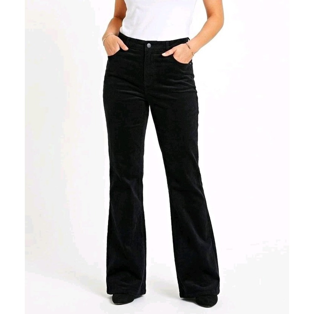 NEXT Bootcut Jeans Women's 16 Regular Black High Rise Stretch Denim